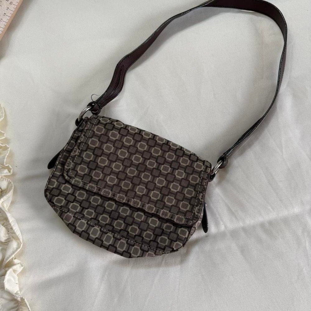 Geometric purse ‎ y2k brown geometric mini crossbody bag - Picture 3 of 6